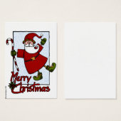 Jolly Santa-Geschenk-Tag (Vorne & Hinten)