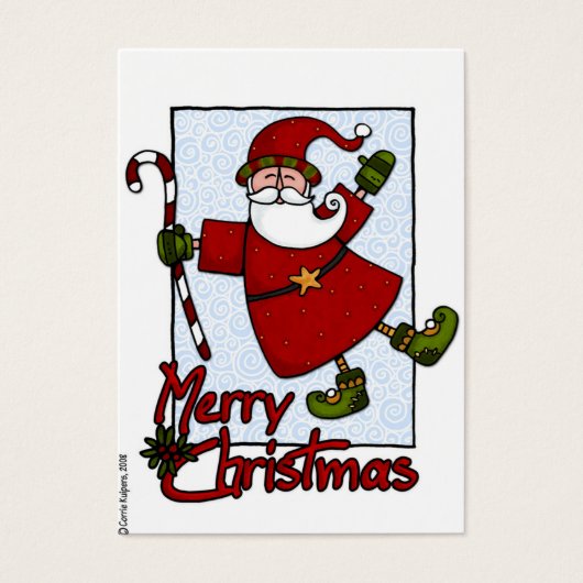 Jolly Santa-Geschenk-Tag (Vorderseite)
