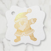 Jolly Santa Geschenkanhänger (Vorderseite)