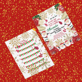 Jolly Santa Gold Snowflake Weihnachten Ankündigung