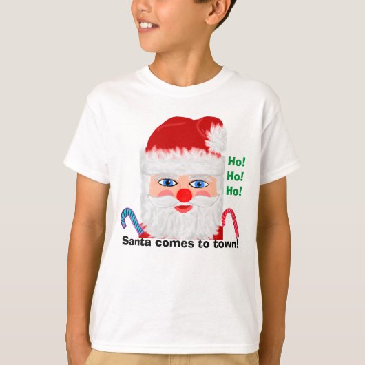 Jolly Santa Ho Ho Ho T-Shirt (Vorderseite)