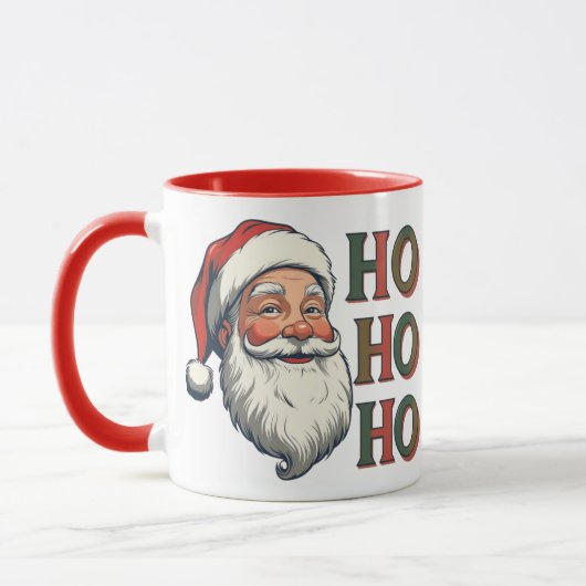 Jolly Santa Ho Ho Ho Weihnachtsmann Tasse (Links)