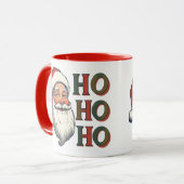 Jolly Santa Ho Ho Ho Weihnachtsmann Tasse (Vorderseite Links)