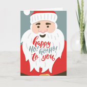Jolly Santa Ho Ho Ho Xmas Gruß Karte (Vorderseite)