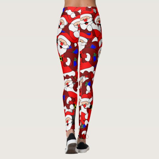 Jolly Santa Holiday Leggings (Rückseite)