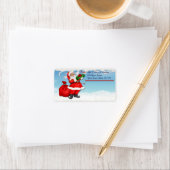 Jolly Santa Mailing Label Adressaufkleber (Insitu)