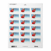 Jolly Santa Mailing Label Adressaufkleber (Vorne)