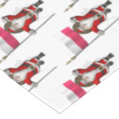 Jolly Santa mit der Flagge Polens Tischdecke (Schrägansicht)