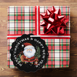 JOLLY SANTA , PERSONALISIERTE CHRISTMAS ORNAMENT KARTE
