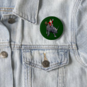 Jolly Santa Riding A Rhino Button (Beispiel)