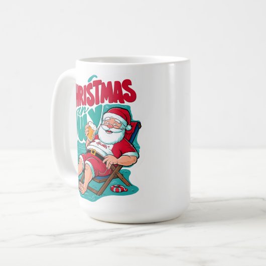 Jolly Santa Savora Frosty Brew Kaffeetasse (Vorderseite Links)