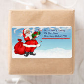 Jolly Santa Shipping Label (Insitu)