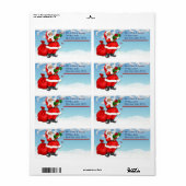 Jolly Santa Shipping Label (Vorne)
