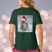 Jolly Santa Squirrel Girl's T - Shirt