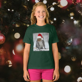 Jolly Santa Squirrel Girl's T - Shirt