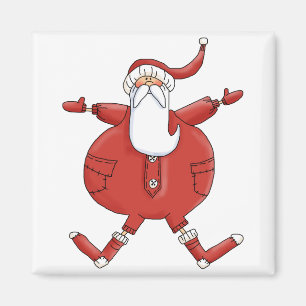 Jolly Santa T - Shirt und Geschenke Magnet