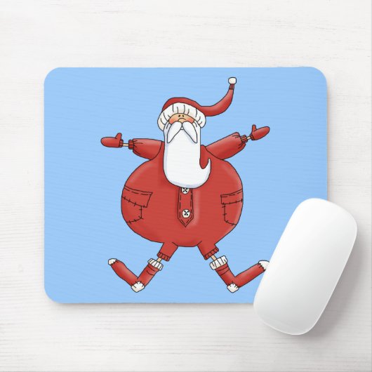 Jolly Santa T - Shirt und Geschenke Mousepad (Mit Mouse)