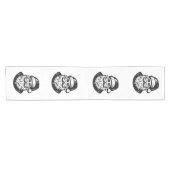 🎅 Jolly Santa Table Runner 🍽️ Kurzer Tischläufer (Horizontal)