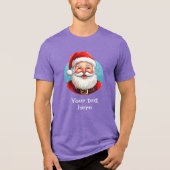 Jolly Santa Tri-Blend Shirt (Vorderseite)