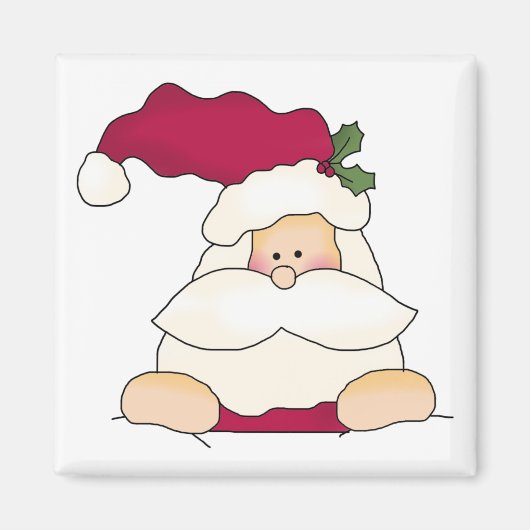 Jolly Santa Tshirts und Geschenke Magnet (Vorne)