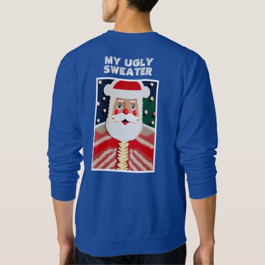 Jolly Santa Ugly Holiday "Sweater" Sweatshirt (Rückseite)