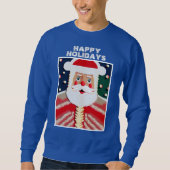 Jolly Santa Ugly Holiday "Sweater" Sweatshirt (Vorderseite)
