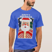 Jolly Santa Ugly Holiday "Sweater" T-Shirt (Vorderseite)