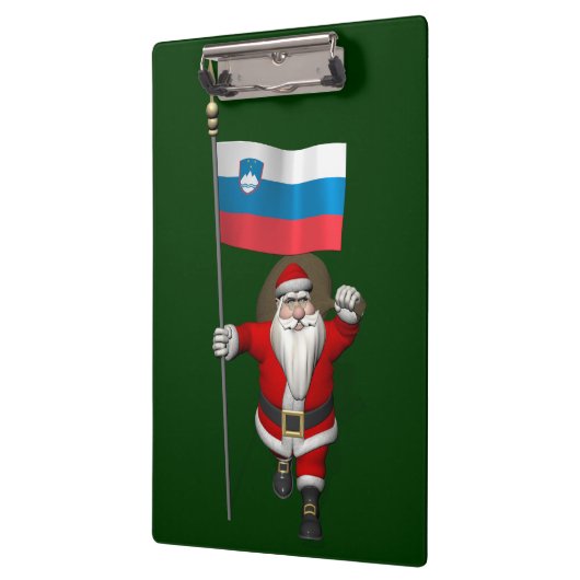 Jolly Santa Visiting Slowenien Klemmbrett (Links)