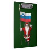Jolly Santa Visiting Slowenien Klemmbrett (Rechts)