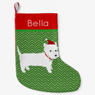Jolly Santa West Highland Terrier Kleiner Weihnachtsstrumpf