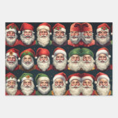 Jolly Santa wrapping paper Geschenkpapier Set (Vorderseite 2)