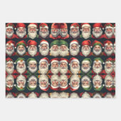 Jolly Santa wrapping paper Geschenkpapier Set (Vorderseite)