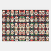 Jolly Santa wrapping paper Geschenkpapier Set (Vorderseite 3)