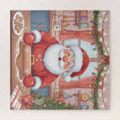 Jolly Santa's Cookie Kitchen Christmas Puzzle (Horizontal)