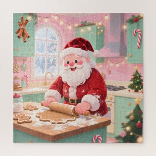 Jolly Santa's Cookie Kitchen Christmas Puzzle (Vertikal)
