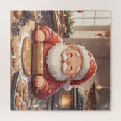 Jolly Santa's Cookie Kitchen Christmas Puzzle (Horizontal)