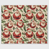Jolly Santa's Festivals Ornaments Delight Geschenkpapier (Flach)