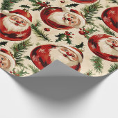 Jolly Santa's Festivals Ornaments Delight Geschenkpapier (Ecke)