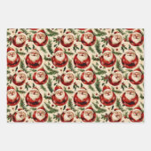 Jolly Santa's Festivals Ornaments Delight Geschenkpapier Set (Vorderseite 2)