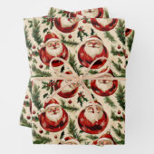 Jolly Santa's Festivals Ornaments Delight Geschenkpapier Set (Beispiel)