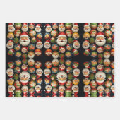 Jolly Santa's wrapping paper Geschenkpapier Set (Vorderseite 2)