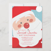 Jolly Secret Weihnachtsfest-Party Einladung (Vorderseite)