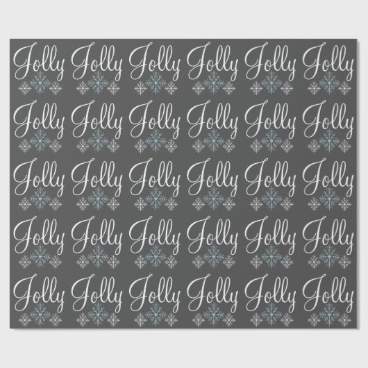 Jolly Snowflake Wrapping Paper Geschenkpapier (Flach)