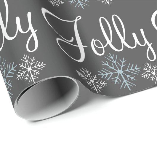Jolly Snowflake Wrapping Paper Geschenkpapier (Rolleneckpunkt)
