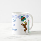 Jolly Snowman and Bird Houses Kaffeetasse (VorderseiteRechts)