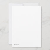 Jolly Snowman Christmas - Warme Wünsche Feiertagskarte (Rückseite)