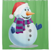 Jolly Snowman Duschvorhang (Vorderseite)