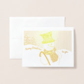 Jolly Snowman Folienkarte (Vorderseite mit Umschlag)