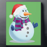 Jolly Snowman Fotoplatte<br><div class="desc">A Jolly Snowman</div>