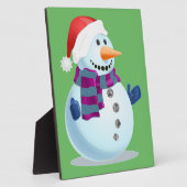Jolly Snowman Fotoplatte (Seite)